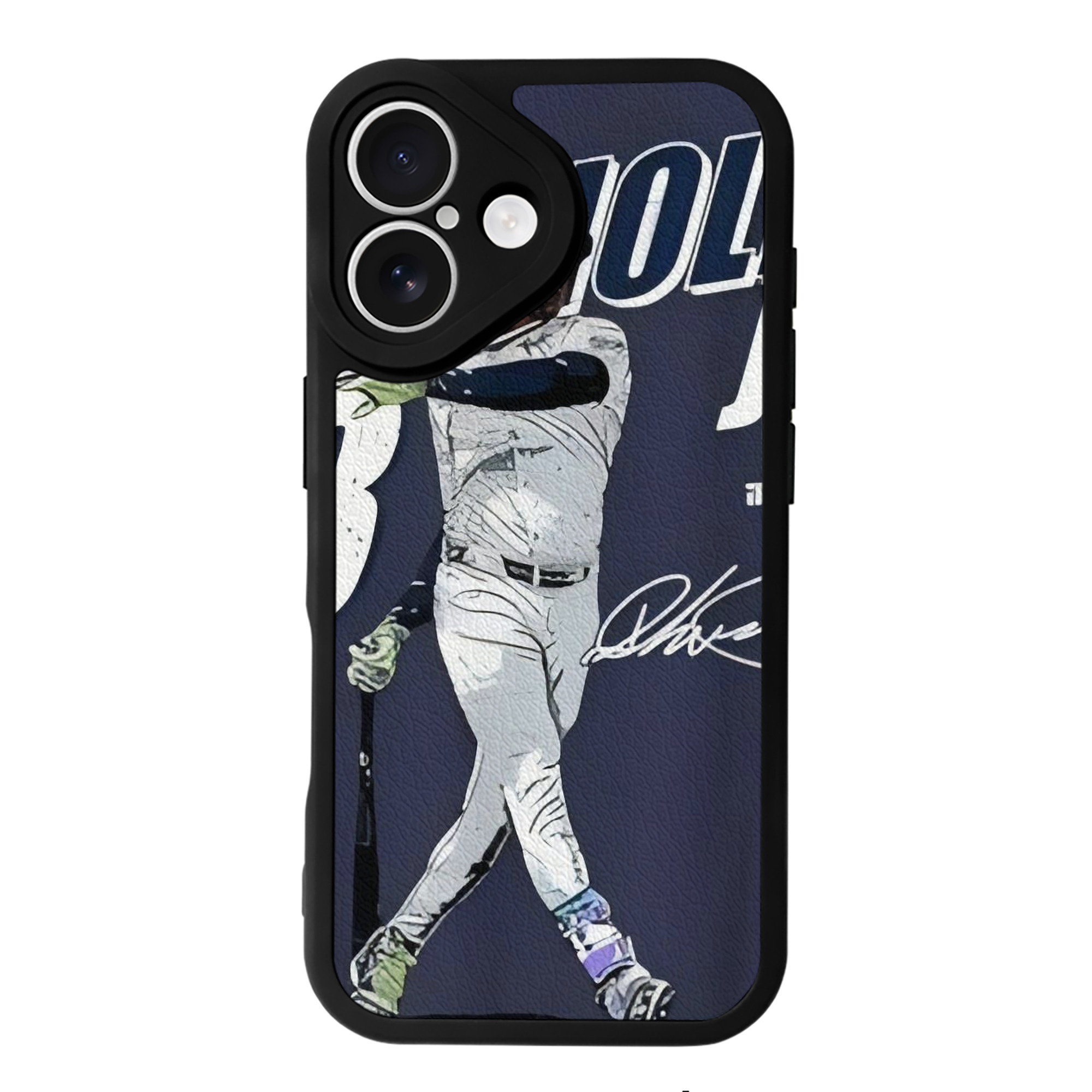 Jazz Chisholm Jr. 59 IPhone 16 Silicone Leather Case – UV Print, Lambskin Texture – Perfect Fit, Wireless Charging Compatible, Scratch Resistant, Precise Cutouts – Stylish Protection For IPhone 16